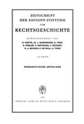 Cover: Zeitschrift der Savigny-Stiftung f&uuml;r Rechtsgeschichte (ZRG). Romanistische... / ZRG Romanistische Abteilung 126. Band (2009) - B&ouml;hlau