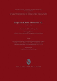 Abbildung von: Die Urkunden und Briefe des Österreichischen Staatsarchives in Wien (1470-1475) - Böhlau