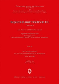Abbildung von: Die Urkunden und Briefe aus den Archiven und Bibliotheken der Stadt Nürnberg - Böhlau