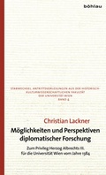 Cover: M&ouml;glichkeiten und Perspektiven diplomatischer Forschung - B&ouml;hlau