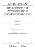 Cover: MI&Ouml;G 121. Band, Teilband 1 (2013) - B&ouml;hlau