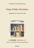 Cover: Krieg - Politik - Schreiben - B&ouml;hlau