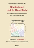 Cover: Briefkulturen und ihr Geschlecht - B&ouml;hlau