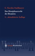 Cover: Das Disziplinarrecht der Beamten - Springer