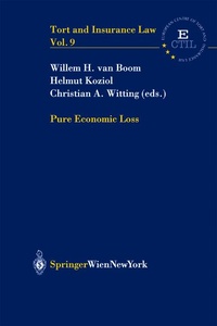 Enlarge image Cover: Pure Economic Loss - Springer