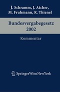 Bild: Kommentar zum Bundesvergabegesetz 2002 - Springer