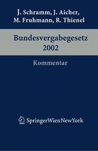 Bild: Kommentar zum Bundesvergabegesetz 2002 - Springer