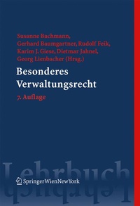 Abbildung von: Besonderes Verwaltungsrecht - Springer