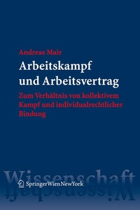 Abbildung von: Arbeitskampf und Arbeitsvertrag - Springer
