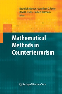 Enlarge image Cover: Mathematical Methods in Counterterrorism - Springer