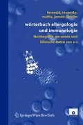 Cover: W&ouml;rterbuch Allergologie und Immunologie - Springer