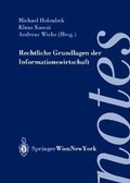 Cover: Rechtliche Grundlagen der Informationswirtschaft - Springer