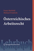 Cover: &Ouml;sterreichisches Arbeitsrecht - Springer