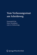 Cover: Vom Verfassungsstaat am Scheideweg - Springer