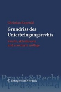 Abbildung von: Grundriss des Unterbringungsrechts - Springer