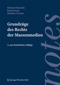 Bild: Grundzüge des Rechts der Massenmedien - Springer