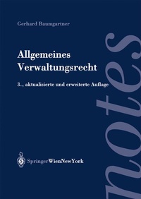Abbildung von: Allgemeines Verwaltungsrecht - Springer