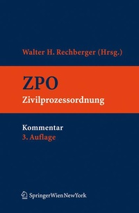 Enlarge image Cover: Kommentar zur ZPO - Springer