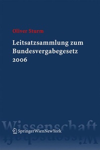 Abbildung von: BVergG 2006. Große Gesetzesausgabe - Springer
