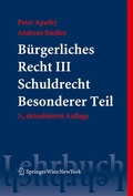 Cover: B&uuml;rgerliches Recht III. Schuldrecht. Besonderer Teil - Springer