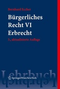 Cover: B&uuml;rgerliches Recht VI. Erbrecht - Springer