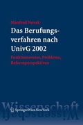 Cover: Das Berufungsverfahren nach UnivG 2002 - Springer