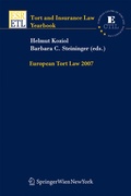 Cover: European Tort Law 2007 - Springer
