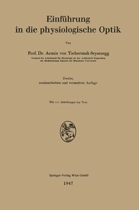 Abbildung von: Einführung in die physiologische Optik - Springer