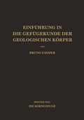 Cover: Einfuhrung in Die Gefugekunde Der Geologischen Korper - Springer