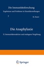 Cover: Die Anaphylaxie - Springer
