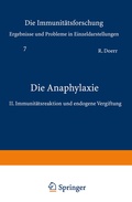 Cover: Die Anaphylaxie - Springer