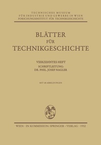 Abbildung von: Blätter für Technikgeschichte - Springer