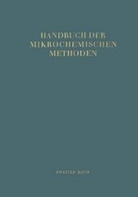 Enlarge image Cover: Handbuch Der Mikrochemischen Methoden - Springer