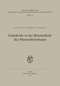 Cover: Fortschritte in der Betontechnik des Massenbetonbaues - Springer