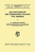 Cover: Das Privatrecht der Vereinigten Staaten von Amerika - Springer