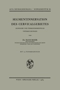 Cover: Segmentinnervation des Cervicalgebietes - Springer