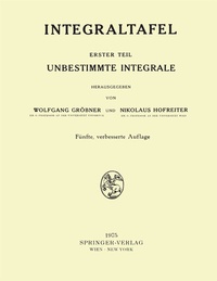 Abbildung von: Integraltafel - Springer