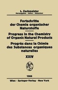 Cover: Fortschritte Der Chemie Organischer Naturstoffe / Progress in the Chemistry of Organic Natural Products / Progr&egrave;s Dans La Chimie Des Substances Organiques Naturelles - Springer