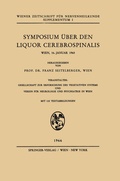 Cover: Symposium &Uuml;ber den Liquor Cerebrospinalis - Springer