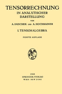 Abbildung von: Grundzüge der Tensorrechnung in Analytischer Darstellung - Springer