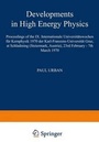 Cover: Developments in High Energy Physics - Springer