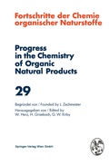 Cover: Fortschritte der Chemie Organischer Naturstoffe / Progress in the Chemistry of Organic Natural Products 29 - Springer