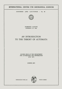 Enlarge image Cover: An Introduction to the Theory of Automata - Springer