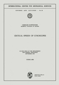 Cover: Critical Speeds of Gyroscopes - Springer