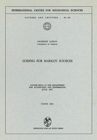 Enlarge image Cover: Coding for Markov Sources - Springer