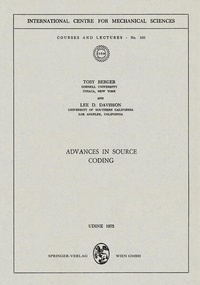 Enlarge image Cover: Advances in Source Coding - Springer