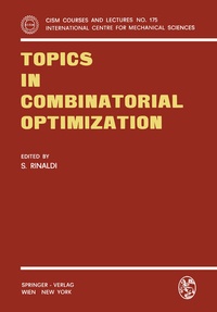 Enlarge image Cover: Topics in Combinatorial Optimization - Springer