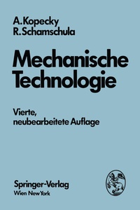 Abbildung von: Mechanische Technologie - Springer