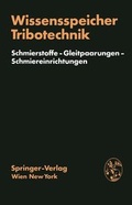 Cover: Wissensspeicher Tribotechnik - Springer