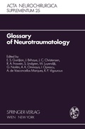 Cover: Glossary of Neurotraumatology - Springer